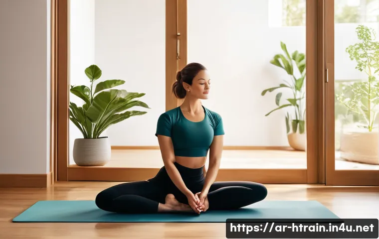 홈트 운동과 정신 건강 - **Prompt 1: Serene Home Yoga Sanctuary**
"A peaceful, sun-drenched image of a young woman in her...
